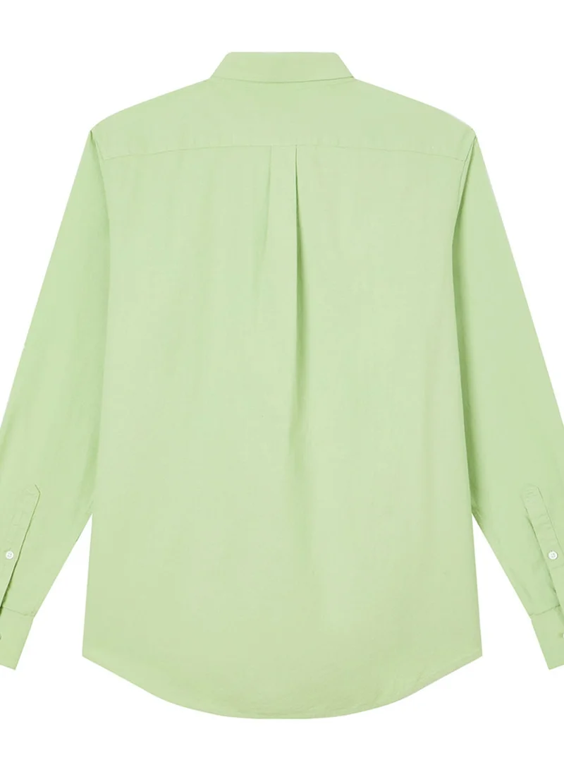 GIORDANO  Men’s Cotton Slim Oxford Shirt with Embroidery for Men | Best Price UAE