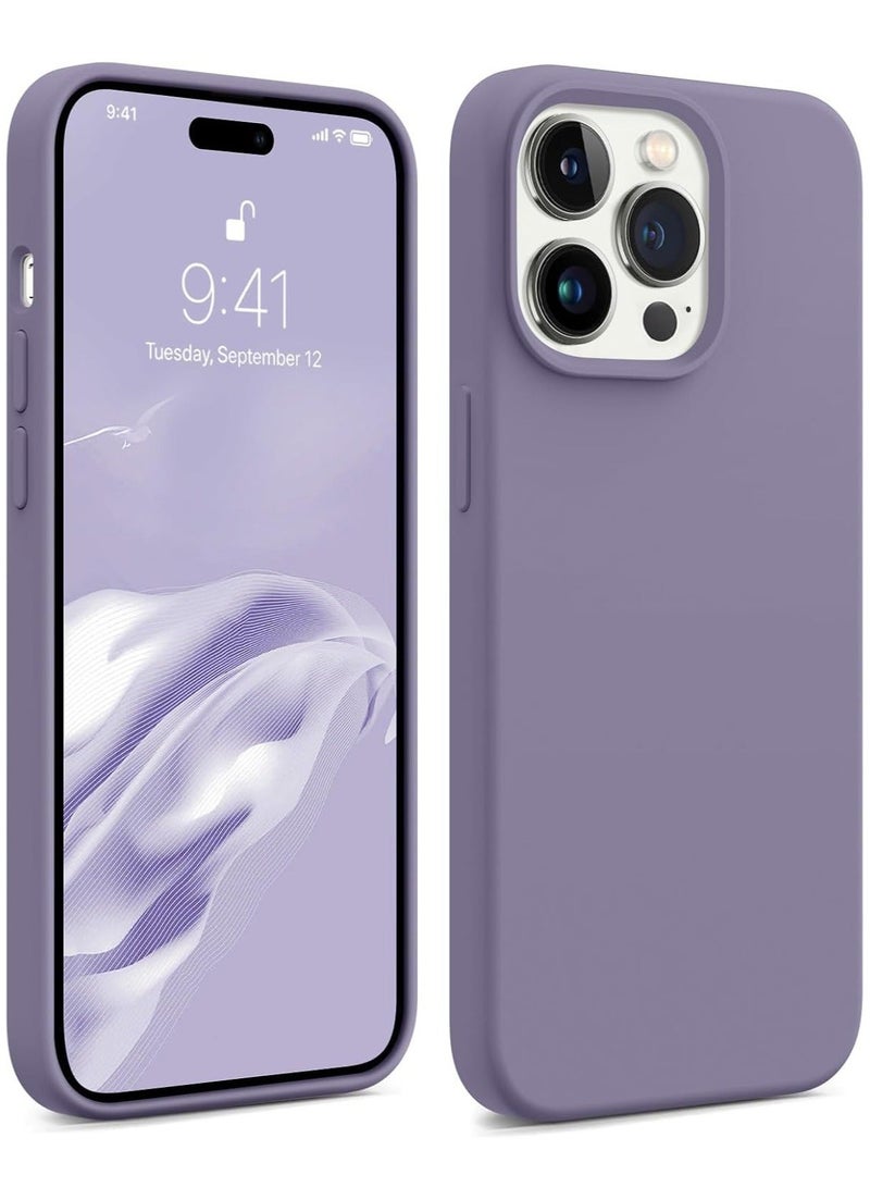 Raxoom [3 in 1] for iPhone 15 Pro Case with 9H Tempered Glass Screen Protector, Premium Liquid Silicone Shockproof Protective Case,Slim Phone Cover for iPhone 15 Pro (2023) (iphone 15 Pro, Light Gray) - Image 2