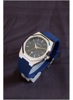 Similar to D1 MILANO rubber in silver and blue