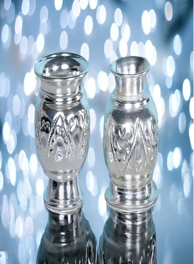Sigaram German Silver 2.5 Inch Kum Kum Bharani Holder Cup for Home Pooja Decor K2514 Silver Plated - Image 2