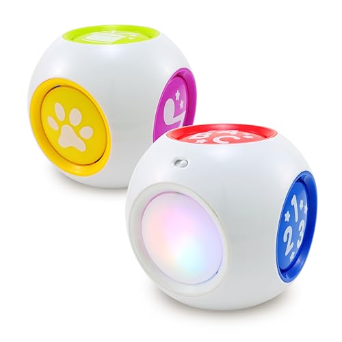 BEST LEARNING Learning Cube 10 Nursery Rhymes 15 Animal Sounds ABC 123 Colors Light Up Musical Sensory Toy First Birthday Gift for Baby Boys Girls 612 Months Toddlers 13 - Image 1