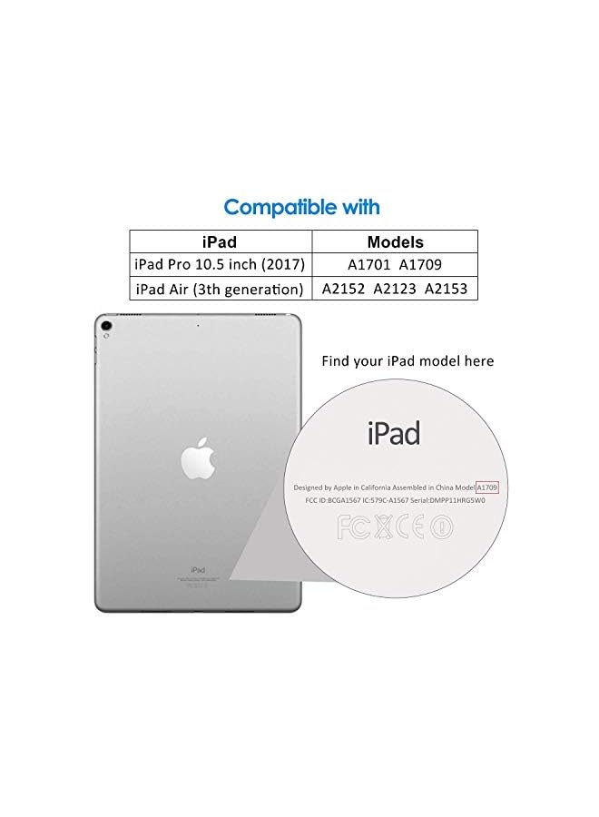 wafi واقي شاشة لجهاز ايباد اير 3 10.5 انش موديل 2019 وايباد برو 10.5 2017 زجاج مقوى - Image 2