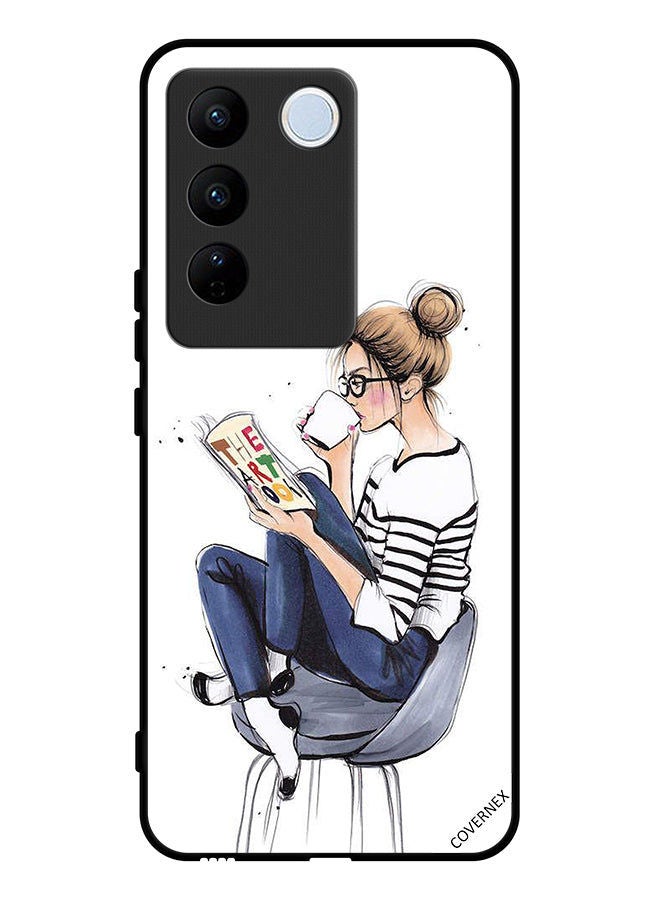 Covernex Protective Case Cover For Vivo V27 Reading The Art Book - Image 1