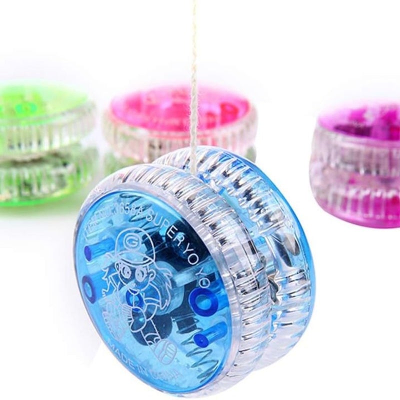 Bioristar LED Light Up Yo Yo Yoyo for Kids Beginner Yoyo for Kids Responsive Ball Bearing (8 Pack) - Image 2