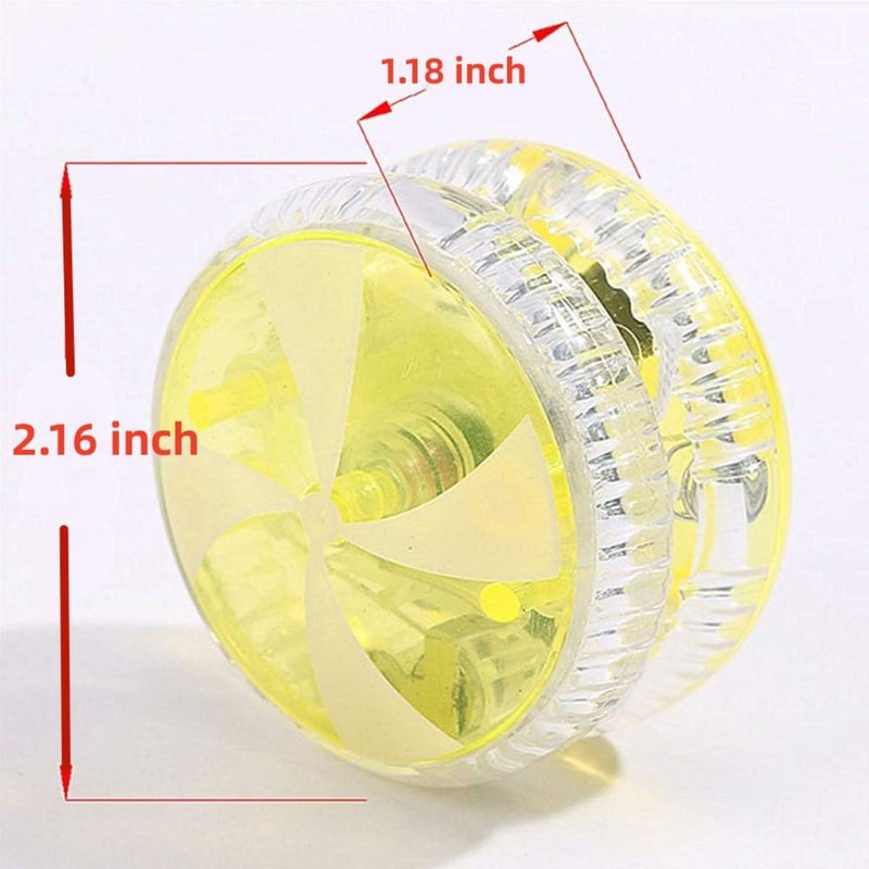 Bioristar LED Light Up Yo Yo Yoyo for Kids Beginner Yoyo for Kids Responsive Ball Bearing (8 Pack) - Image 3