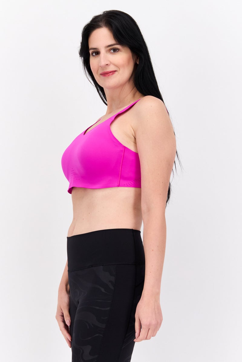 Brooks Women Sportswear Fit Lightly Padded Running Sports Bra, Purple - Image 2
