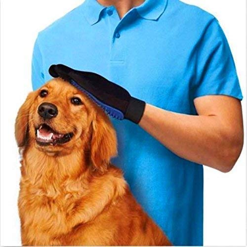 Smitex Animal Massage Hair Removal Dog Grooming True Touch Shedding Brush Gloves - Image 2