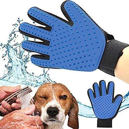 Smitex Animal Massage Hair Removal Dog Grooming True Touch Shedding Brush Gloves - Image 3
