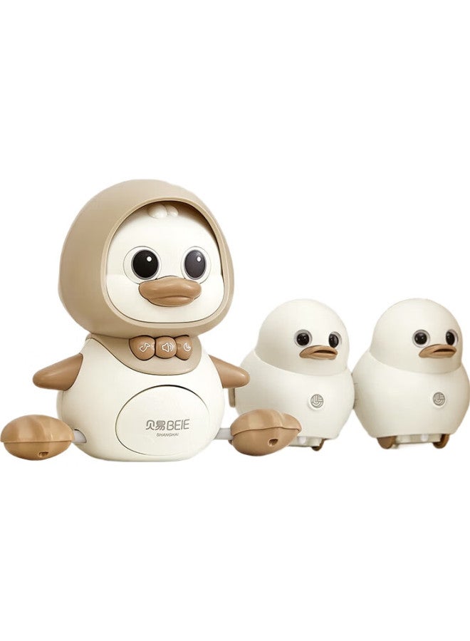 Beie Baby Crawling Toy, Early Learning Duck, 0-3 Years Old, Newborn Gift, 1 Duck Mom - Image 1
