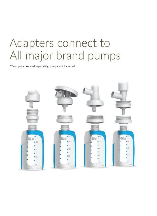 Kiinde - Twist Milk Storage Bag Breast Pump And Baby Bottle Direct Pump Adapter Kit For All Major Breast Pump Brands Leakfree Transferfree Pumping Directly Into Bag Multipack - Image 1