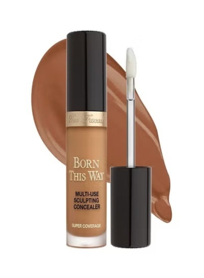 Too FacedCosmetics كونسيلر تو فيسد بورن ذيس واي سوبر كوفرج متعدد الاستخدامات كستناء - عميق مع درجات محايدة إلى ذهبية 13.5 مل - Image 1