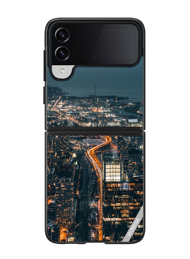 VR CREATIVE Protective Case Cover For Samsung Galaxy Z Flip4 Pas Sans Logo Design Multicolour - Image 1
