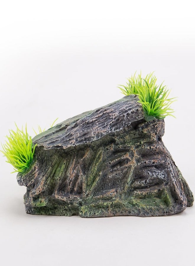 KOOBOOK 1Pcs Creative Resin Rock Cave for Aquarium Decor Amphibians Spiders Frogs Funny Hiding Spot in Fish Tank Reptile Simulation Rock Cave Terrarium Turtle Hideout - Image 3