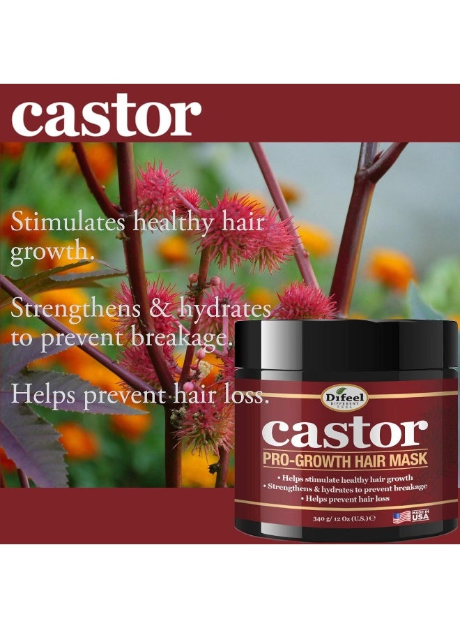 difeel Castor Pro-Growth Hair Mask 12 Oz. - Image 2
