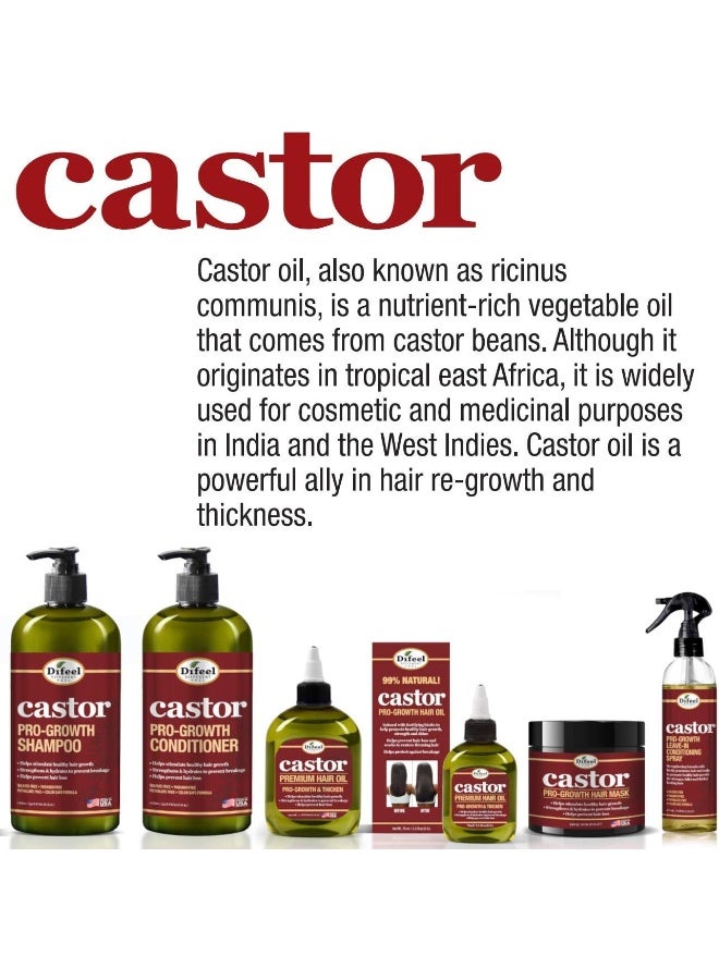 difeel Castor Pro-Growth Hair Mask 12 Oz. - Image 4