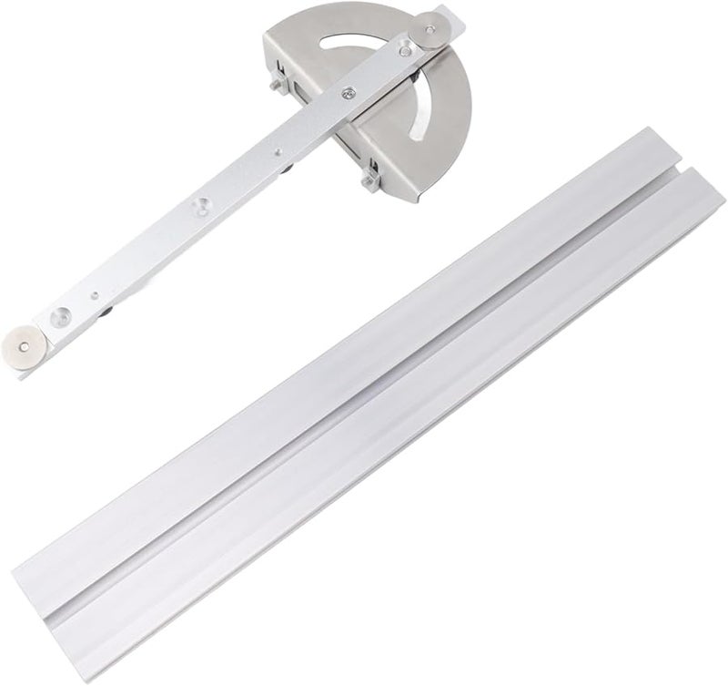 Aluminum Alloy Angle Protractor Ruler with Backstop Adjustable Woodworking Measuring Tool - Image 3