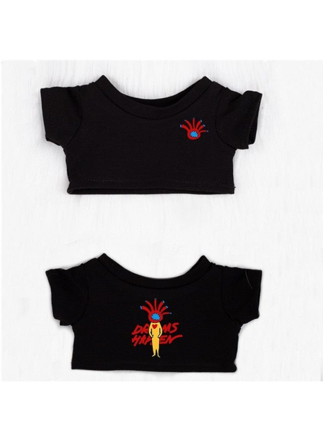 1015/20cm Doll Cotton Doll Clothes Chen Chusheng Same Concert Sweater T-shirt Rab Cloth Doll Wear-Specification:20cm-Color:Black Clothes, Same Style T-shirt - Image 5