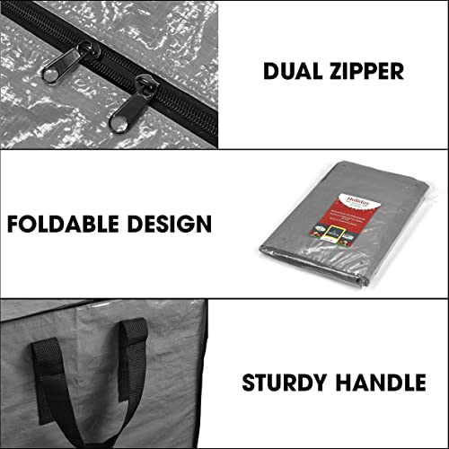 ProPik Artificial Tree Storage Bag | Fits Up to 7 ft. Tall Disassembled Tree | 45" x 15" x 20" Holiday Tree Storage Case | Perfect Xmas Storage Container with Sleek Zipper and Handles (Gray) - Image 3