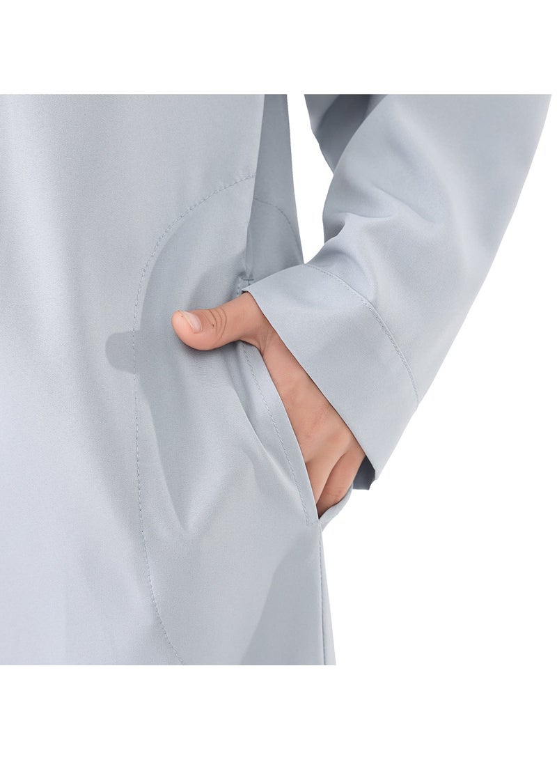 Teen Boys Long Robe, Kids Open Front Cloak, Boys Long Gown Outerwear for Cosplay Party Stage Performance Daily Wear - Image 3
