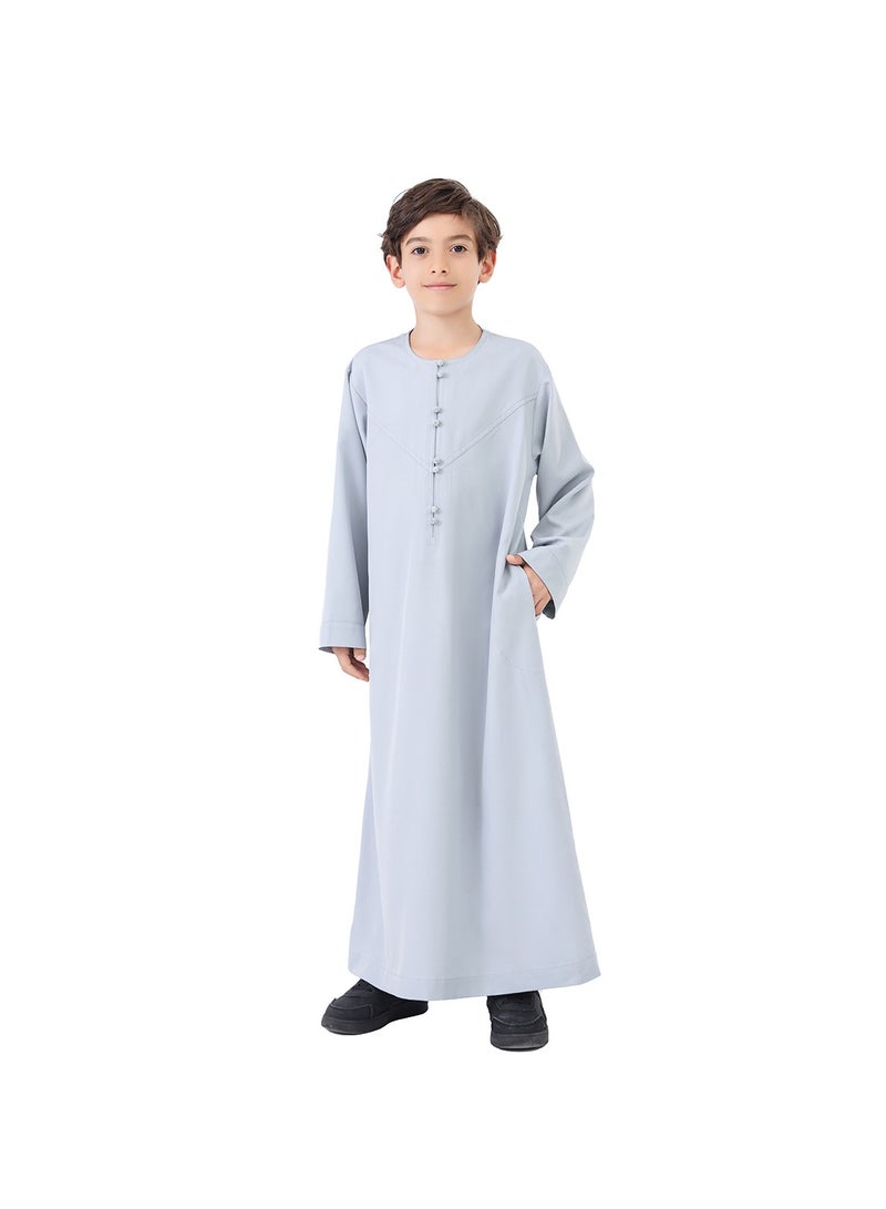 Teen Boys Long Robe, Kids Open Front Cloak, Boys Long Gown Outerwear for Cosplay Party Stage Performance Daily Wear - Image 1