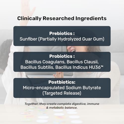 Miduty Probiotics+ for Kids - Prebiotic, Probiotic & Postbiotic - 6 Billion CFU, Sunfiber & Sodium Butyrate - Supports Gut Health, Immunity & Digestion - Unflavored - 30 Sachets - Image 3
