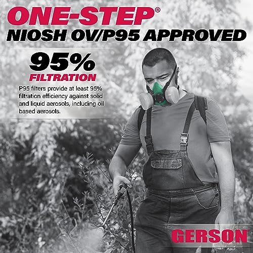 GERSON NIOSH 8311 One Step Disposable Half Mask Respirator Large - Image 4