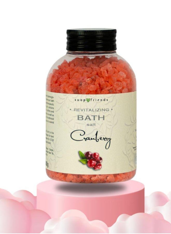 Soap&Friends Soap&Friends Refreshing Cranberry Bath Salt for Radiant and Youthful Glow 500g  - Image 2