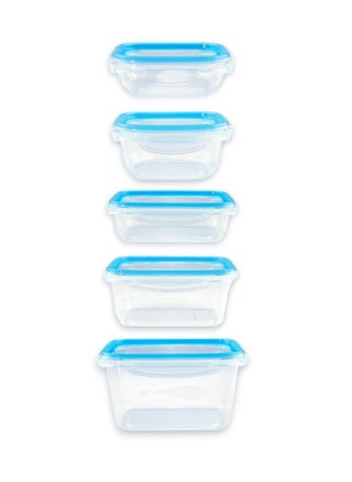 Food Container Lunch Box Set of 5 – Airtight, Leak Proof, Four Clip Lids, 1600ml, 1300ml, 900ml, 450ml, 300ml – Durable Food Storage Containers - pzsku/Z8ABC97596F6C7D45985FZ/45/1748872007/d1ed5385-1d61-47fe-8905-d5612dd6e5de