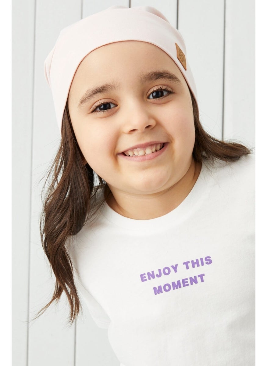 Babygiz Girl Powder Yarn 4 Season Hat Beanie Buff Soft Combed Cotton  - Image 3