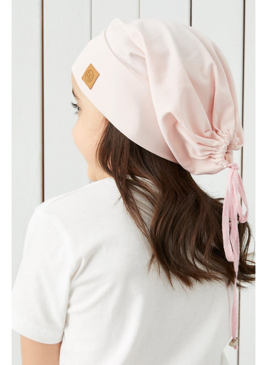 Babygiz Girl Powder Yarn 4 Season Hat Beanie Buff Soft Combed Cotton  - Image 1