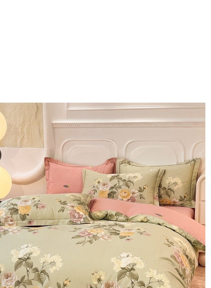 French High-End 60 Thread Pure Cotton Embroidered Bedding Four Piece Set - Image 5