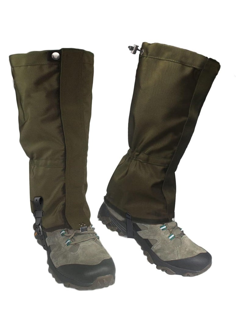 Generic Leg Gaiters Ultra HIGH-Performance Hunting Gaiters, 100% Waterproof Hiking Gaiters with Upgraded Rubber Foot Strap,  Adjustable Snow Boot Gaiters. Anti-insect, anti-snake and anti-sand desert trekking equipment - Image 1