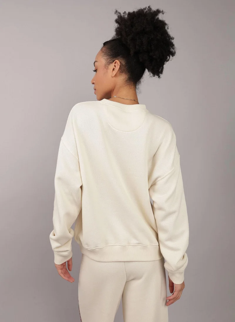 American Eagle AE Relaxed Graphic Crew Neck Sweatshirt