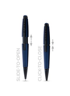 Cross Edge Matte Blue Lacquer Gel Rollerball Pen  - Image 3