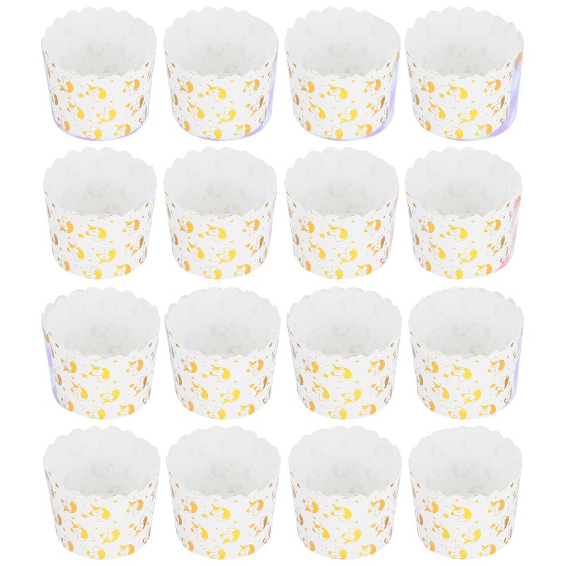 Disposable Foil Muffin Cups 50 Pcs Baking Liners For Cupcakes And Desserts - Image 2