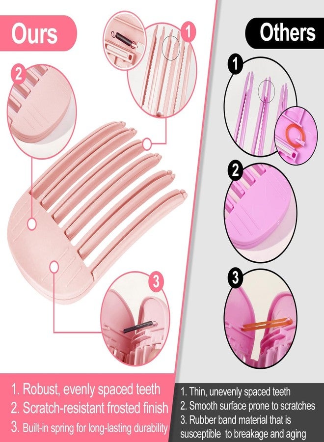 Feora9X FEORA 2Pcs Hair Puff Clips for Women Puff Hair Clip Volume Clips for Women Men 3 & 6 Teeth Comb for Fluffy Bangs Volumizing Bobby Pin Hair Root Lifting Clips Ponytail Volumizer Clip - Image 2