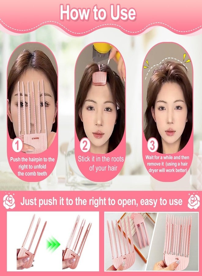 Feora9X FEORA 2Pcs Hair Puff Clips for Women Puff Hair Clip Volume Clips for Women Men 3 & 6 Teeth Comb for Fluffy Bangs Volumizing Bobby Pin Hair Root Lifting Clips Ponytail Volumizer Clip - Image 3