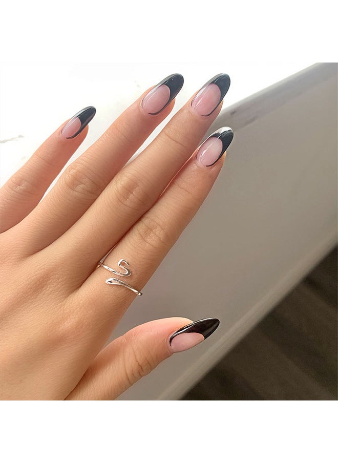 Depend - Luxurious And Delicate Silver Ring Made With High Quality And Precision From S925 Sterling Silver In The Shape Of A Coiled Snake To Give A Wonderful Look To The Princess Who Deserves It - Image 1