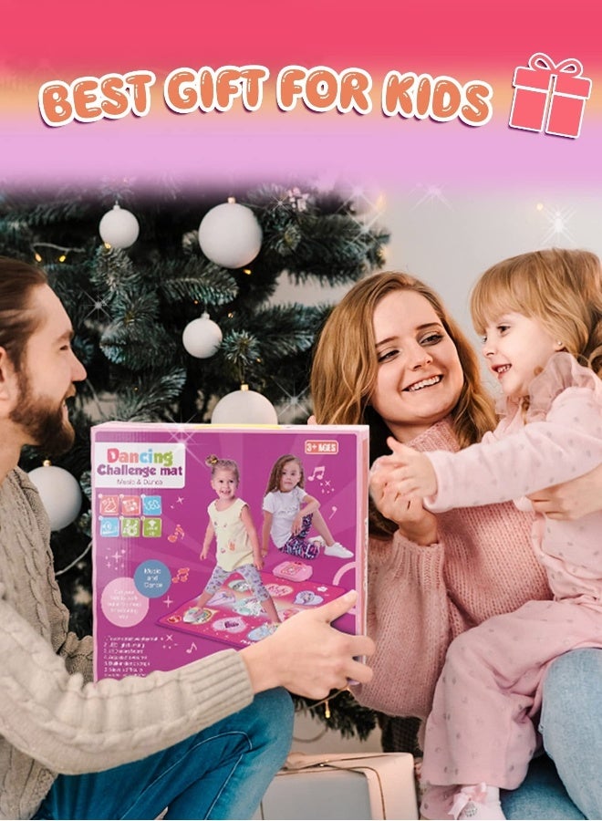 Unicorn Dance Mat Toys, Dance Musical Play Mat with 5 Game Modes 8 Built-in Songs, Play Mat with LED Lights, Adjustable Volume, Suitable for 3 -6+ Year Old Girl Kid - Image 4