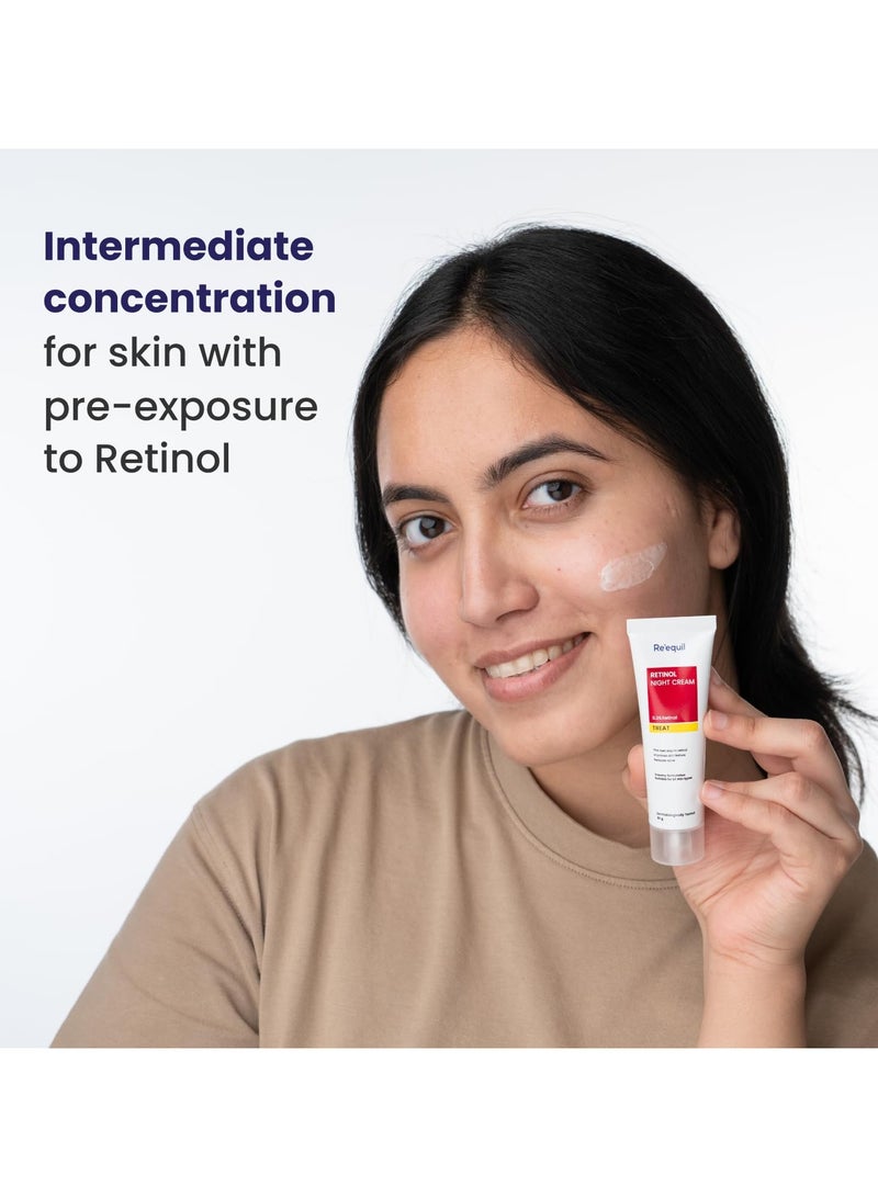 RE' EQUIL 0.3% Retinol Night Cream, Improves Skin Texture, Reduces Acne, Unisex, For All Skin Types, 30G - Image 2