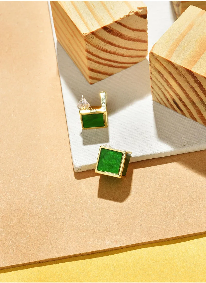SOHI Cube Stud Earrings