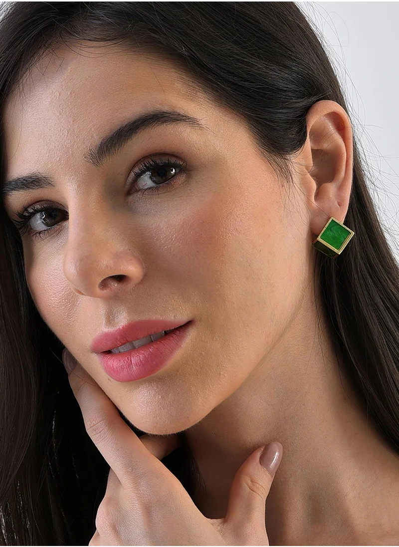 SOHI Cube Stud Earrings