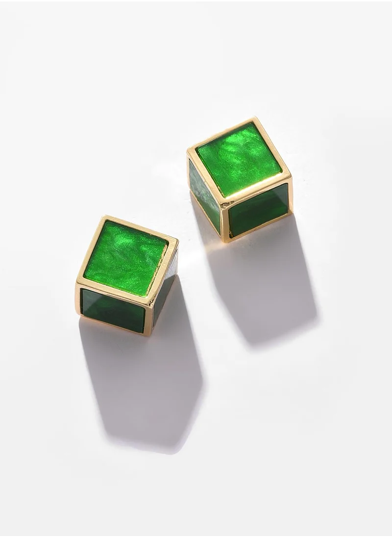 SOHI Cube Stud Earrings