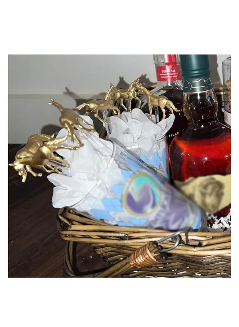 Barakah 6 Pieces Kentucky Derby Horse Drink Stirrers, Reusable Cocktail Coffee Stirrers, Swizzle Sticks, Derby Decorations, for Parties,Weddings & Bar Events - Image 4