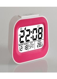 Slons Aksesuar Sensor Light Table Clock Battery Digital Clock Pink  - Image 1