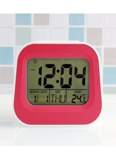 Slons Aksesuar Sensor Light Table Clock Battery Digital Clock Pink  - Image 2