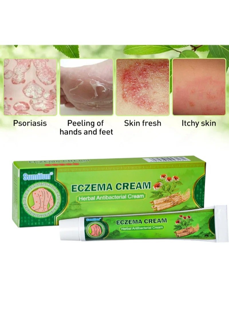 Sumifun Treatment Psoriasis Eczema Cream Antibacterial Antipruritic Dermatitis Herbal Ointment Anti-Itch Medical Plaster  - Image 2