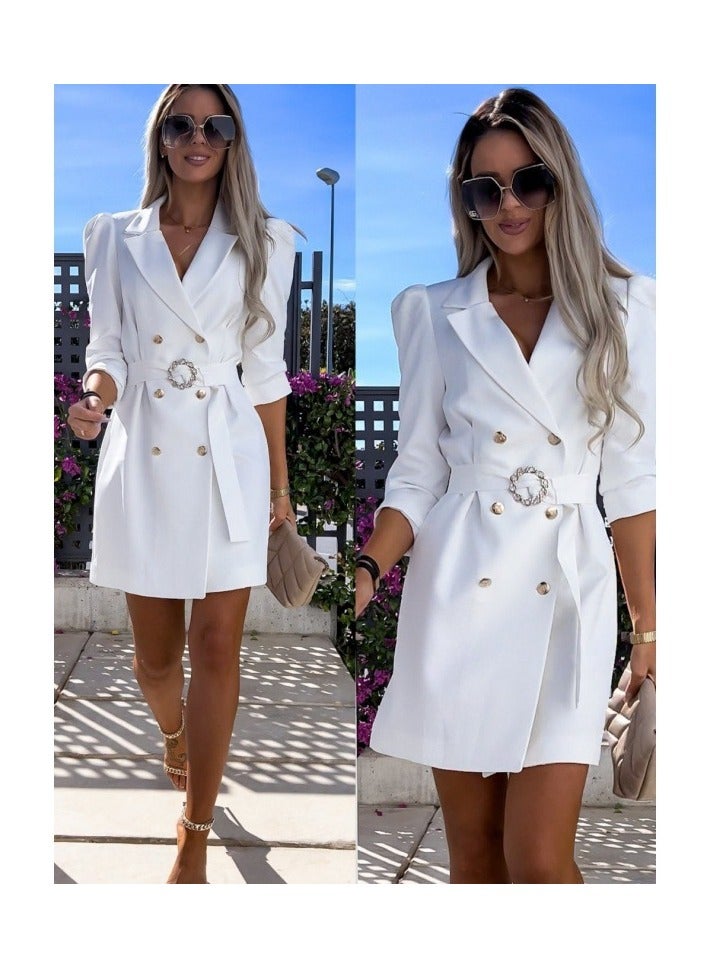 Shougu New Suit Jacket Dress With Belt  - Image 2