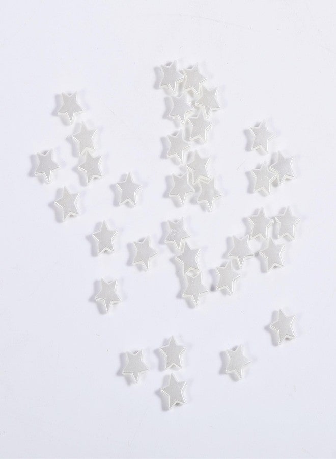 PIPIDREAM 400PCS ABS Pearl Beads Star Beads 9MM, Cute Beads for Jewelry Bracelets Necklace Making Charms Bulk Beads - Image 2