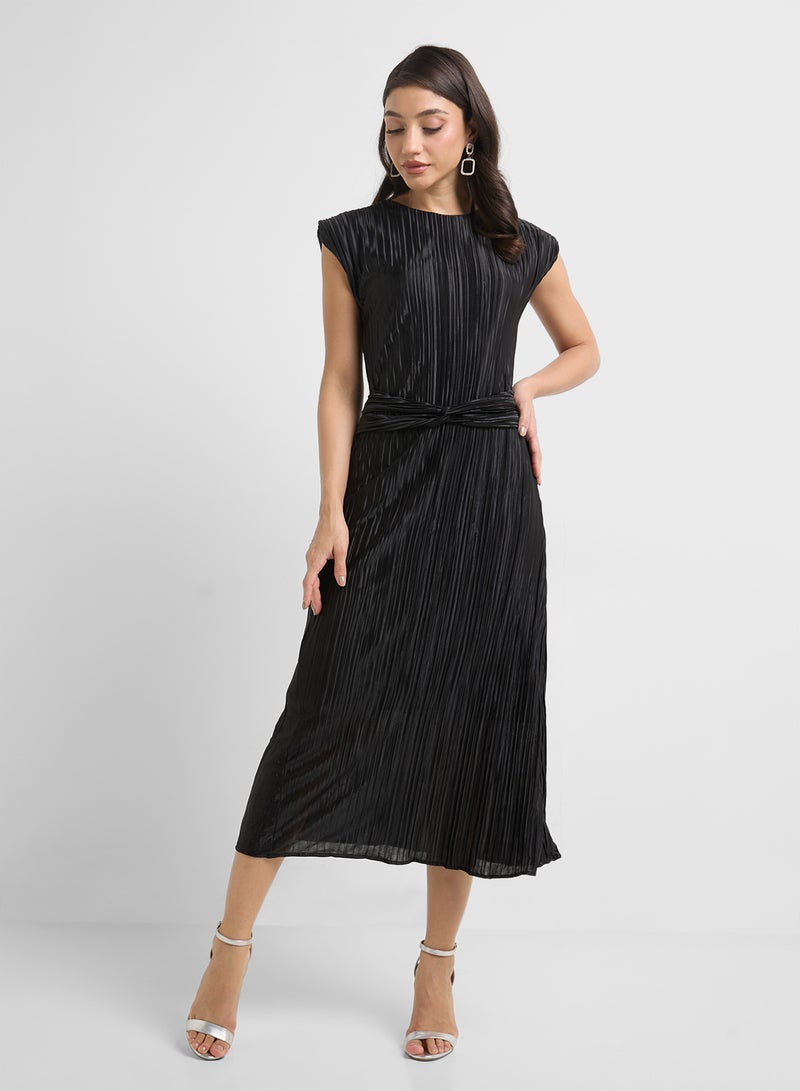 ELLA Pleated Waistband Dress  - Image 1
